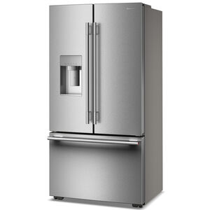 KitchenAid 36 in. 23.9 cu. ft. Counter Depth French Door Refrigerator with Ice & Water Dispenser - Stainless Steel with PrintShield Finish, , hires