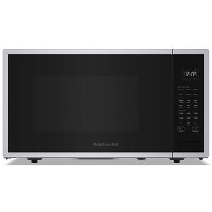 KitchenAid 25 in. 2.2 cu. ft. Countertop Microwave with Sensor Cooking - Stainless Steel with PrintShield Finish, , hires