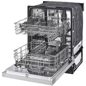 LG 24 in. Front Control Dishwasher with 52 dBa Sound Level, Dynamic Dry & Pocket - Stainless Steel Look, Stainless Steel Look, hires