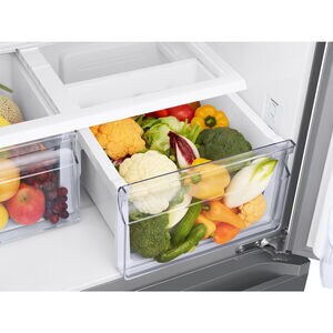 Samsung 33 in. 17.5 cu. ft. Smart Counter Depth French Door Refrigerator with Ice Maker - Stainless Steel Look, Stainless Steel Look, hires