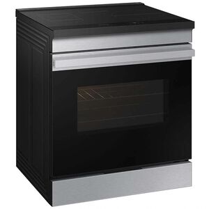 Samsung Bespoke 30 in. 6.3 cu. ft. Smart Slide-In Electric Range with 4 Induction Burners - Stainless Steel, Stainless Steel, hires