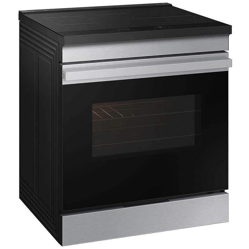 Samsung Bespoke 30 in. 6.3 cu. ft. Smart Slide-In Electric Range with 4 Induction Burners - Stainless Steel, Stainless Steel, hires