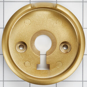 JennAir 3-IN D Single Bezel for Rise-Style Commercial Range and Rangetop Burner Griddle Knobs - Brass, , hires