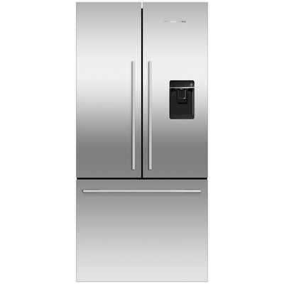 Fisher & Paykel Series-7 31 in. 16.9 cu. ft. Smart Counter Depth French Door Refrigerator with External Water Dispenser- Stainless Steel | RF170ADUSX4N