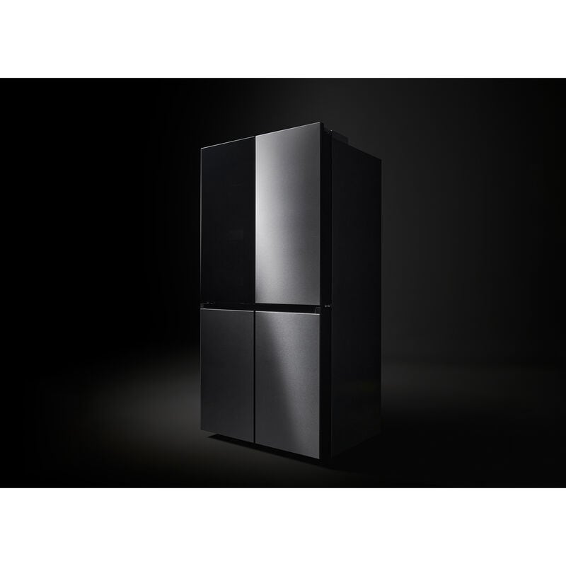 Samsung Bespoke 36 in. 28.6 cu. ft. Smart 4-Door Flex French Door Refrigerator with Temperature Controlled Beverage Center & Internal Water Dispenser - Fingerprint Resistant Stainless Steel, Fingerprint Resistant Stainless, hires