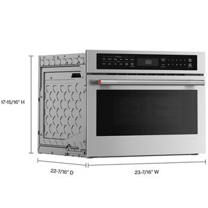 KitchenAid 24 in. 1.8 cu. ft. 1000W Built-In Microwave with Convection Cooking - Stainless Steel with PrintShield Finish, , hires