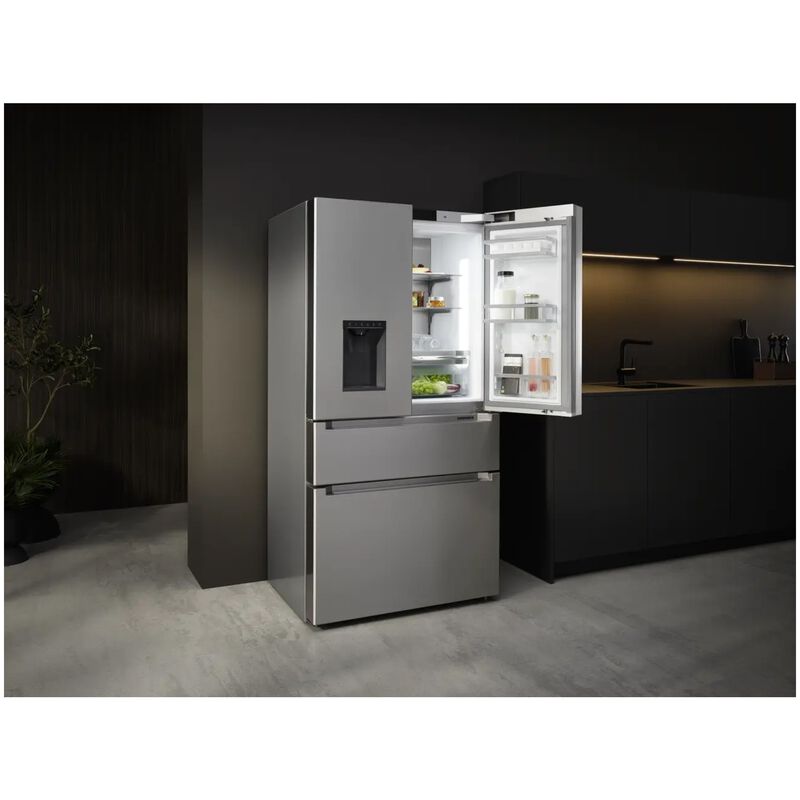 Liebherr Prime Series 36 in. 19.1 cu. ft. Smart Counter Depth 4-Door French Door Refrigerator with Ice & Water Dispenser - Stainless Steel, , hires