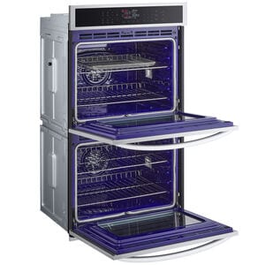 LG 30 in. 9.4 cu. ft. Smart Front Control Electric Double Wall Oven with Standard Convection - PrintProof Stainless Steel, , hires