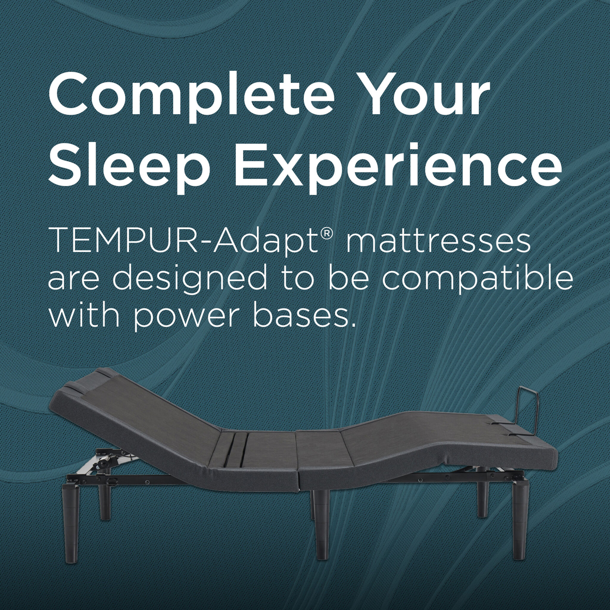 Couple relaxing on a Tempur-Pedic mattress.