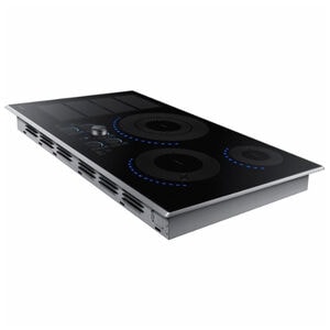 Samsung 36 in. 5-Burner Smart Induction Cooktop with Simmer Burner & Power Burner - Stainless Steel, , hires