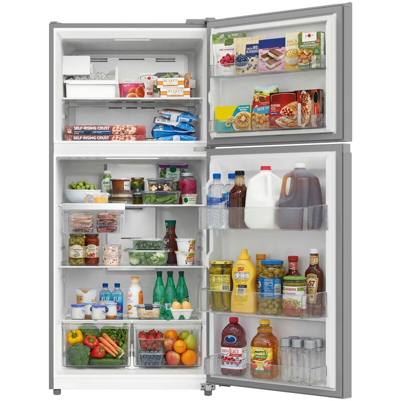 Frigidaire 30 in. 18.6 cu. ft. Garage-Ready Top Freezer Refrigerator with Ice Maker - Stainless Steel, Stainless Steel, hires