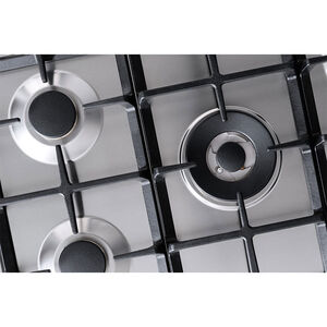 Bertazzoni Professional Series 30 in. 4-Burner Natural Gas Cooktop with Simmer Burner & Power Burner - Stainless Steel, , hires