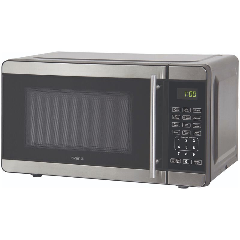 Avanti 18 in. 0.7 cu. ft. 700W Countertop Microwave - Stainless Steel, Stainless Steel, hires