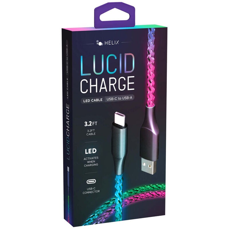Lucid USB-C to USB-C PD LED Charge Cable, , hires