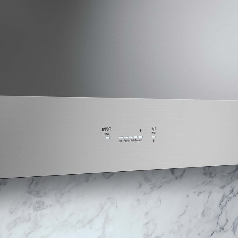 Signature Kitchen Suite 48 in. Smart Ducted Canopy Pro Style Style Range Hood with 650 CFM, 5 Fan Speeds & 1 LED Light - Stainless Steel, , hires