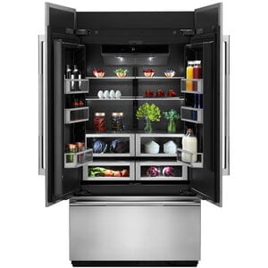 JennAir 42 in. 24.2 cu. ft. Built-In Counter Depth French Door Refrigerator with Ice Maker - Custom Panel Ready, , hires