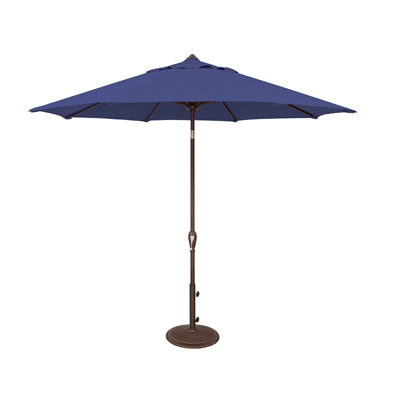 SimplyShade Aruba 9' Octagon Auto Tilt Market Umbrella in Solefin Fabric - Blue Sky, Blue, hires