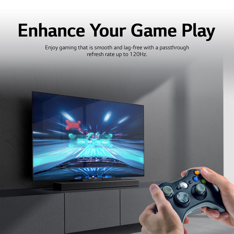 LG 3.1. 3 Channel Dolby Atmos Smart Sound Bar with Bluetooth & Wireless Subwoofer - Black, , hires