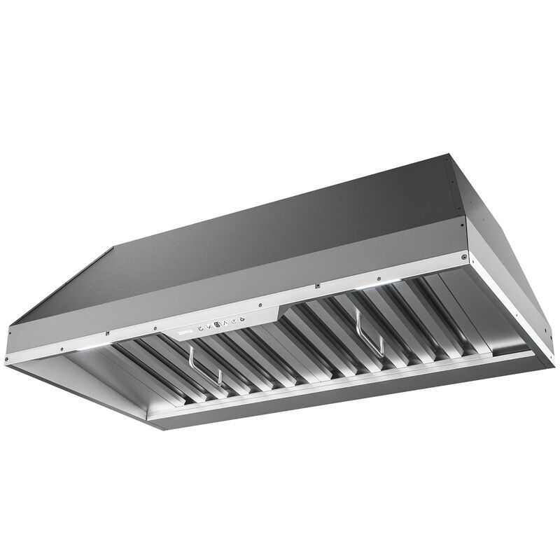 Zephyr 42 in. Ducted Standard Style Range Hood with 1200 CFM, 6 Fan Speeds & 2 LED Lights - Stainless Steel, , hires