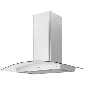 Zephyr 36 in. Convertible Chimney Style Range Hood with 600 CFM, 5 Fan Speeds & 2 LED Lights - Stainless Steel, , hires