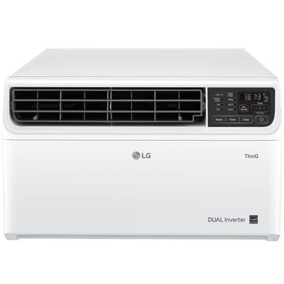 LG 6,000 BTU Smart Energy Star Window Air Conditioner with Dual Inverter, 3 Fan Speeds, Sleep Mode & Remote Control - White | LW6023IVSM