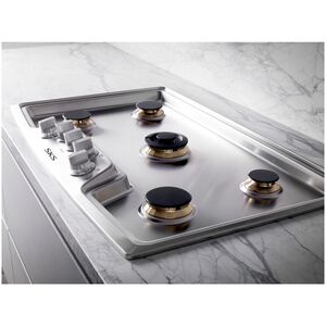 SKS 36 in. 5-Burner Smart Natural Gas Cooktop with Griddle, Simmer Burner & Power Burner - Stainless Steel, , hires