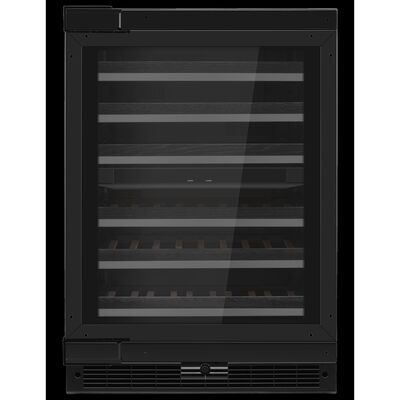 JennAir 24 in. Undercounter Wine Cooler with Wood Racks, Dual Temperature Zones & 45 Bottle Capacity - Custom Panel Ready | JUWFL242HX