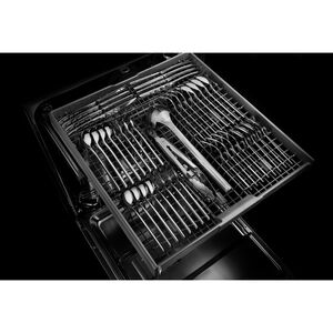 JennAir Noir 24 in. Top Control Dishwasher with 39 dBa Sound Level, 3rd-Rack & Precision Dry Plus Option - Stainless Steel, , hires