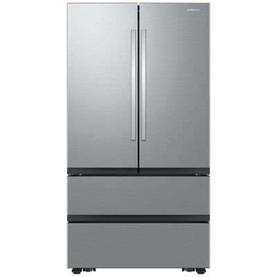 Samsung 36 in. 30.8 cu. ft. Smart 4-Door French Door Refrigerator with Double Freezer and Internal Water Dispenser - Fingerprint Resistant Stainless Steel | RF31CG7200SR