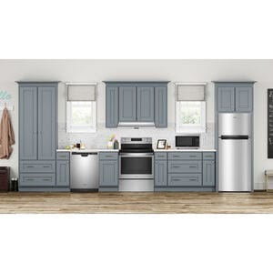 Whirlpool 28 in. 18 cu. ft. Top Freezer Refrigerator - Metallic Steel, Metallic Steel, hires