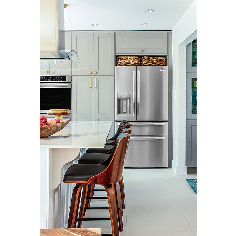 Frigidaire 42 in. Convertible Chimney Style Range Hood with 400 CFM, 3 Fan Speeds & 4 Halogen Lights - Stainless Steel, , hires