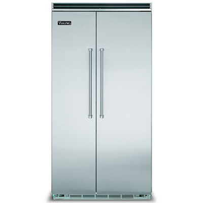 Viking 5 Series 42 in. 25.3 cu. ft. Built-In Counter Depth Side-by-Side Refrigerator with Ice Maker - Stainless Steel | VCSB5424SS