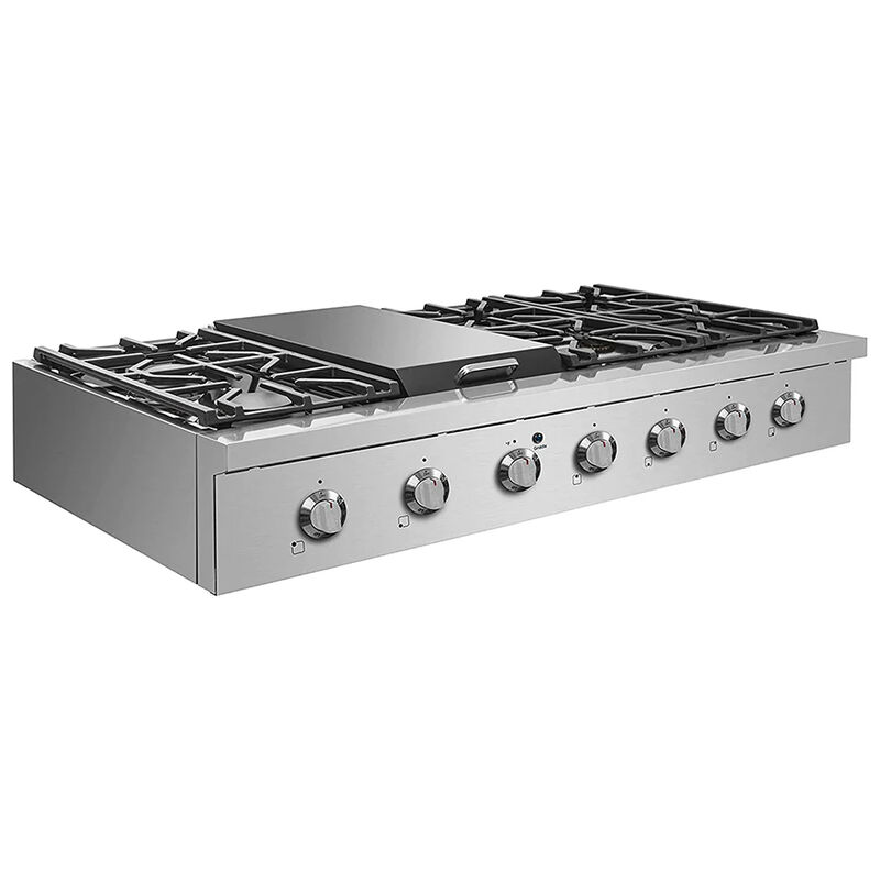 NXR Pro-Style Series 36 in. Natural Gas Cooktop with 6 Sealed Burners - Stainless Steel, , hires