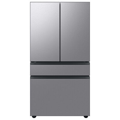 Samsung Bespoke 36 in. 22.8 cu. ft. Smart Counter Depth 4-Door French Door Refrigerator with Internal Water Dispenser - Stainless Steel | RF23BB8600QL