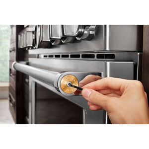 KitchenAid Gold Commercial-Style Range Handle Medallion Kit, , hires