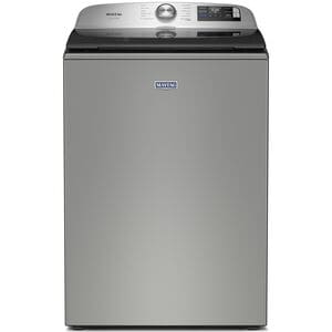 Maytag Pet Pro 27 in. 5.3 cu. ft. Smart Top Load Washer with Impeller & Sanitize with Oxi - Classic SIlver, Classic Silver, hires