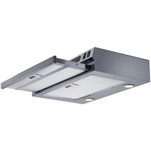 Summit 20 in. Ductless Slide-Out Style Range Hood with 2 Fan Speeds & 2 LED Lights - Stainless Steel, , hires