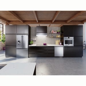 Frigidaire Professional 36 in. Ducted Canopy Pro Style Style Range Hood with 400 CFM, 3 Fan Speeds & 4 LED Lights - Stainless Steel, , hires