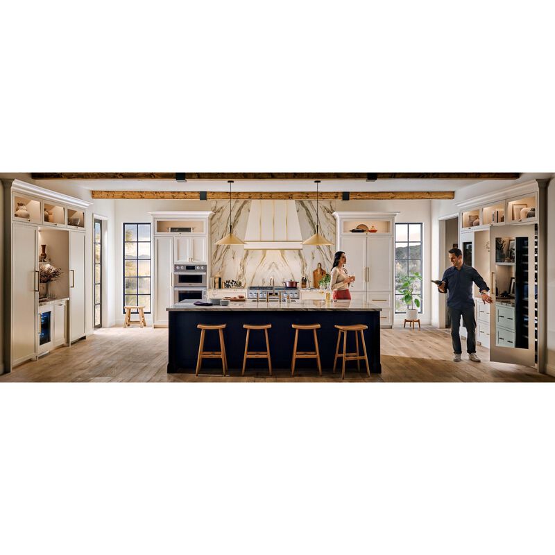 SKS 48 in. 7.9 cu. ft. Smart Standard Convection Steam Double Oven Dual Fuel Range with 6 Sealed Burners & Griddle - Stainless Steel, , hires