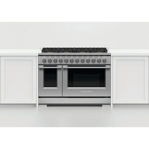 Fisher & Paykel Series 7 Professional 48 in. 7.7 cu. ft. Standard Convection Double Oven Gas Range with 8 Sealed Burners - Stainless Steel, , hires