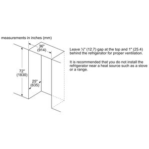 Thermador 36 in. 20.8 cu. ft. Smart Counter Depth French Door Refrigerator with Internal Water Dispenser and Masterpiece handles Stainless Steel, , hires