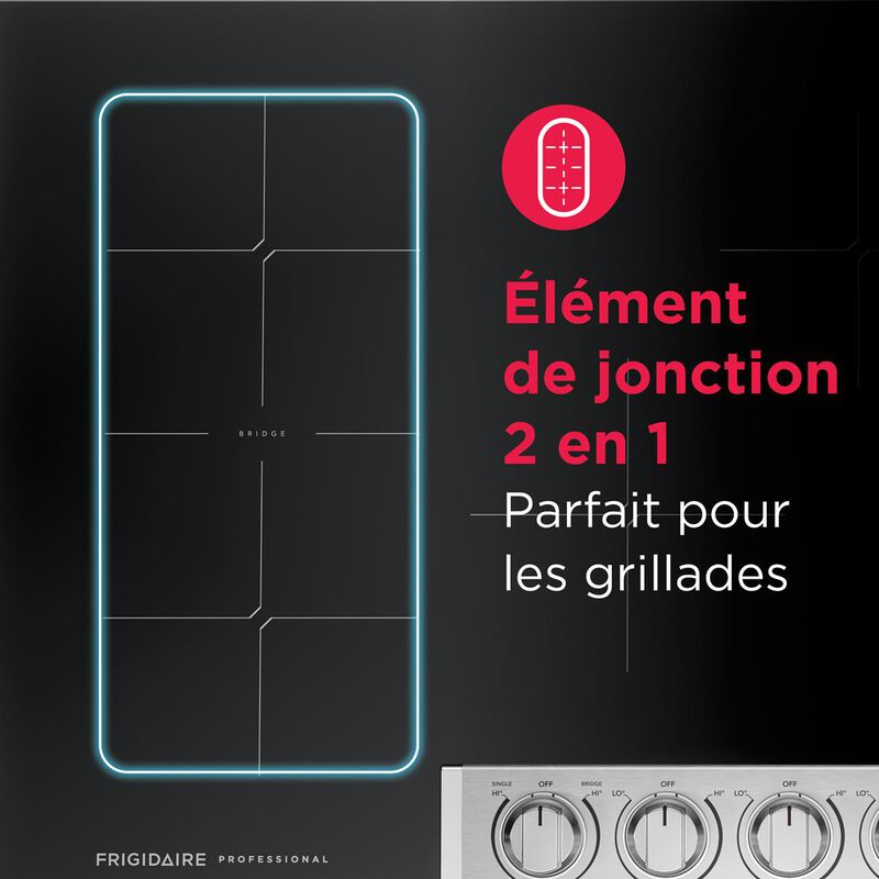 Frigidaire Professional 30 in. 4-Burner Induction Cooktop with Simmer Burner & Power Burner - Stainless Steel, , hires
