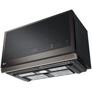 LG 30 in. 2.1 cu. ft. 1050W Smart Over-the-Range Microwave with 400 CFM & Sensor Cooking - PrintProof Black Stainless Steel, PrintProof Black Stainless Steel, hires