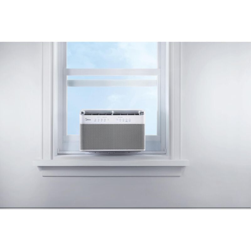 Midea 10,000 BTU 115V U-Shaped Smart Energy Star Window Air Conditioner with Inverter, 3 Fan Speeds, Sleep Mode & Remote Control - White, , hires