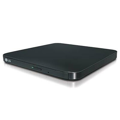 LG Slim Portable DVD Writer DVD Disc Playback & DVD M-DISC Support | SP80NB80