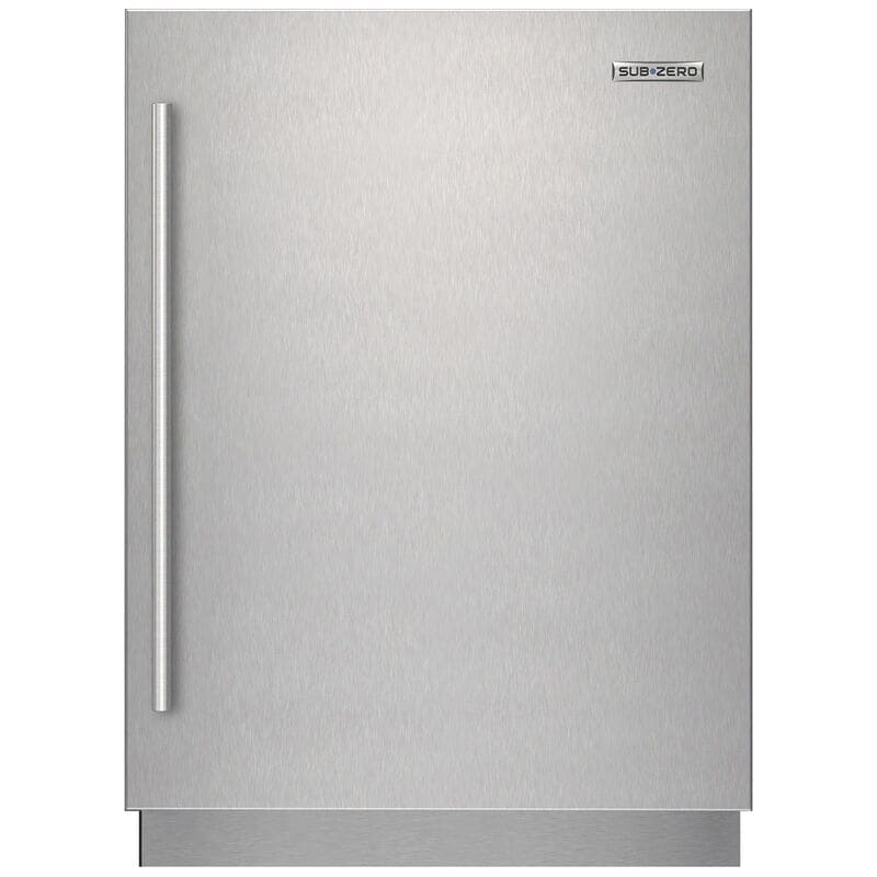 Sub-Zero Designer Series Undercounter 24 in. Right Hinge Stainless Steel Solid Door Panel with Tubular Handle, , hires