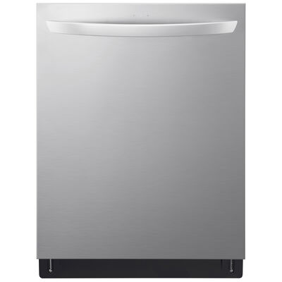 LG 24 in. Smart Built-In Dishwasher with Top Control, 46 dBA Sound Level, 15 Place Settingts & 9 Wash Cycles & Sanitize Cycle - PrintProof Stainless Steel | LDTH5554S