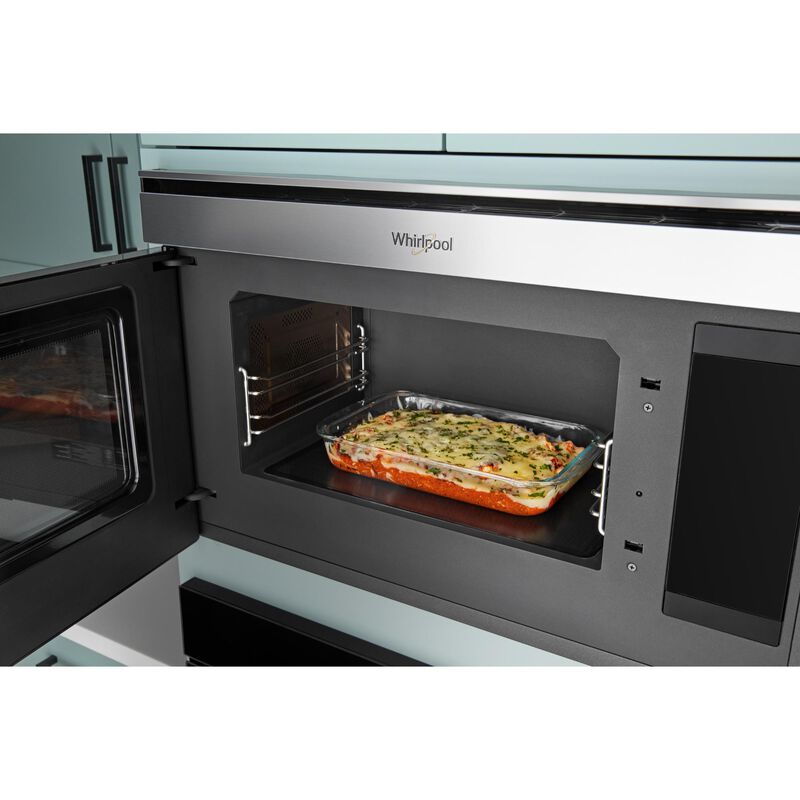 Whirlpool 30 in. 1.1 cu. ft. 1000W Smart Built-In Microwave with Convection & Sensor Cooking - Fingerprint Resistant Stainless, , hires