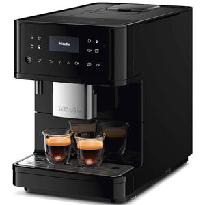 Miele CM 6160 MilkPerfection Countertop Coffee Machine with WiFi Connect, AromaticSystem, OneTouch for 2 Convenient Cleaning and MaintenancePrograms - Obsidian Black, Black, hires