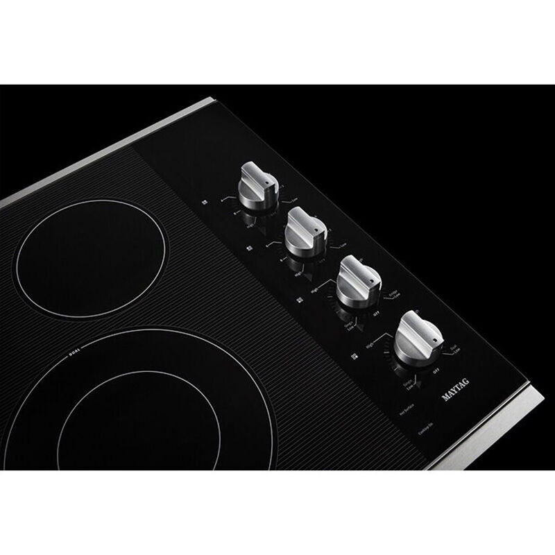 Maytag MEC4430WW 30 Electric Cooktop with 4 Heavy-Duty Coil